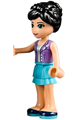 Iva from Friends theme with a medium azure layered skirt and lavender vest top - frnd178
