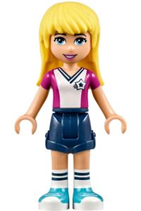 Friends Stephanie - Stephanie from Friends theme with dark blue shorts and soccer jersey - frnd232