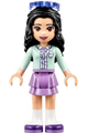 Emma from Friends theme wearing a medium lavender layered skirt with a light aqua top and sunglasses - frnd238