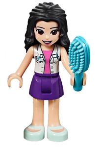 Friends Emma - Emma from Friends theme wearing a dark purple skirt and a white blouse with an ID card - frnd302
