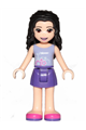 Emma from Friends theme wearing a lavender top with flowers and a dark purple skirt - frnd303