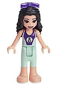 Emma in a light aqua wetsuit with dark purple accents, wearing sunglasses - frnd305