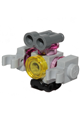 Zobo with roller skates and a trans-yellow round tile - frnd339