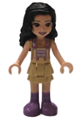 Friends Emma, Tan Dress with Straps, Medium Lavender Boots - frnd376