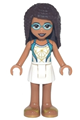 Friends Andrea, White Skirt, Dark Turquoise and White Swimsuit, Swim Goggles - frnd480