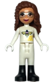 Olivia from Friends theme wearing a white bee suit and black boots - frnd498
