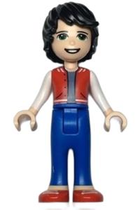Friends Jackson - Jackson wearing red shoes, blue trousers, a red vest, sand blue undershirt, and white sleeves - frnd500