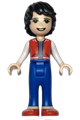 Jackson wearing red shoes, blue trousers, a red vest, sand blue undershirt, and white sleeves - frnd500