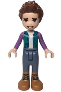 Friends Ethan - Ethan from Friends theme with sand blue trousers and a dark turquoise hoodie - frnd538