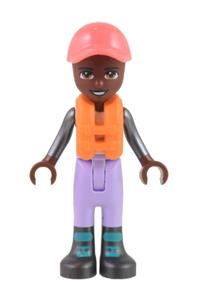 Friends Elijah - Elijah's friend in a lavender sailing outfit with a coral cap and an orange life jacket - frnd546