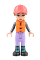 Friends Capt. Maxine, Lavender Sailing Outfit, Coral Cap, Orange Life Jacket - frnd547