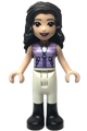 Emma wearing a lavender vest, white trousers, and black boots - frnd553