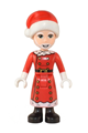 Friends Santa, Red Jacket and Skirt with Buttons and White Trim, Santa Hat - frnd560