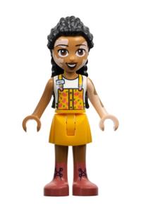 Friends Jordin - Jordin from Friends theme wearing a bright light orange jumper and coral boots - frnd578