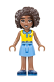 Friends Aliya - Yellow Top, Medium Blue Skirt, Dark Blue Shoes - frnd606