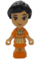 Micro Doll version of Friends character Victoria wearing an orange dress - frnd674