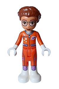 Friends Olivia (Adult) - Adult Olivia is dressed as an astronaut in a reddish orange space suit - frnd692