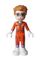 Adult Julian is an astronaut in a reddish orange spacesuit - frnd694