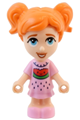 Friends Ella - Micro Doll, Bright Pink Watermelon Dress - frnd698