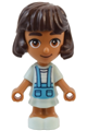 Micro doll Alba from Friends theme wearing a light aqua dress - frnd699