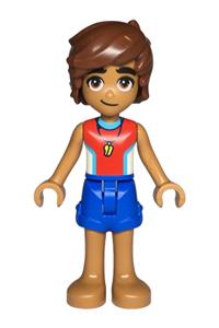 Friends Leo - Leo from Friends wearing a red and white sleeveless wetsuit with blue shorts - frnd765