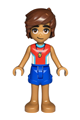 Leo from Friends wearing a red and white sleeveless wetsuit with blue shorts - frnd765