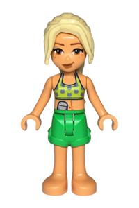 Friends Sara - Sara from Friends wearing a lime bikini top and bright green shorts - frnd767