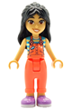 Liann from Friends theme, wearing coral overalls - frnd789