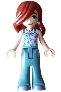 Friends Paisley - Paisley from the Friends series in a bright pink tank top, sand blue bell-bottom trousers, and medium lavender shoes - frnd800