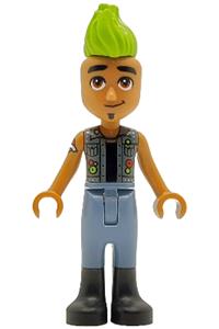 Friends Anthony - Anthony from LEGO Friends is wearing a dark bluish gray vest - frnd801