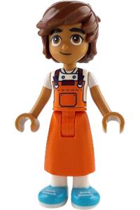 Friends Leo - Leo is a friend wearing a reddish orange apron and medium azure shoes - frnd814