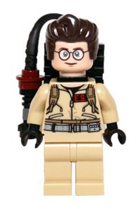 Dr. Egon Spengler Minifigure - Dr. Egon Spengler with Proton Pack - gb001