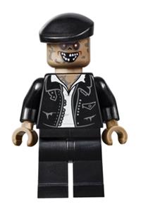Zombie Driver Minifigure - Zombie Driver with black jacket - gb009