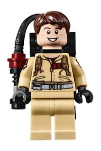 Dr. Raymond Stantz Minifigure - Dr. Raymond (Ray) Stantz with printed arms and Proton Pack - gb013