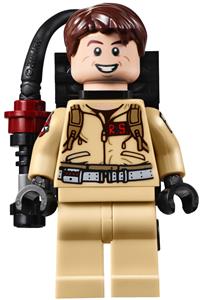 Dr. Raymond Stantz Minifigure - Dr. Raymond (Ray) Stantz with printed arms - gb013a