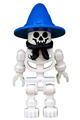 Skeleton with Standard Skull, Blue Wizard / Witch Hat, Bandana - gen005