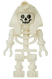 Skeleton with Standard Skull, White Mummy Headdress gen007