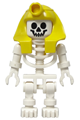 Skeleton with Standard Skull, Yellow Mummy Headdress - gen008