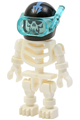 Skeleton with evil skull, black Aquaraiders II helmet (squid victim) - gen016
