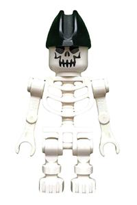 Skeleton Minifigure - Skeleton with an evil skull wearing a bicorne hat - gen020