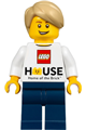 LEGO House Minifigure - LEGO Logo, 'Home of the Brick' - gen133