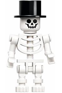 Skeleton with Standard Skull, Black Top Hat gen147