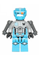 Robot sidekick in dark azure color with a jet pack attached - gs002