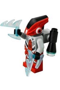 Red Robot Sidekick Minifigure - A red robot sidekick with a jet pack - gs006