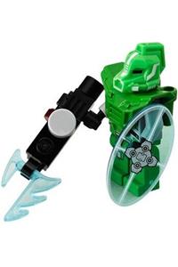 Bright Green Robot Sidekick with Armor gs013