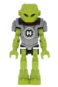 Breez - Breez from Hero Factory Mini wearing flat silver armor - hf005