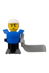 McDonald's Sports Hockey Player - McDonald's sports series hockey player with blue torso and sticker-less black base - hky011