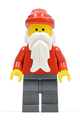 Santa minifigure with dark bluish gray legs - hol003