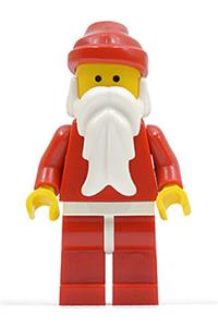 Santa Minifigure - Santa minifigure with red legs and white hips - hol008