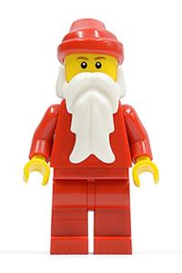 Santa Minifigure - Santa minifigure with red legs - hol009